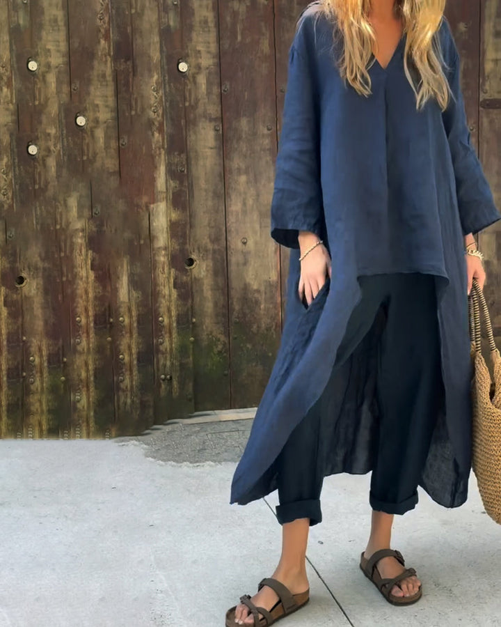 Carolyn Chic and Comfortable Set | Relaxed Fit Knit Top and Pants Set