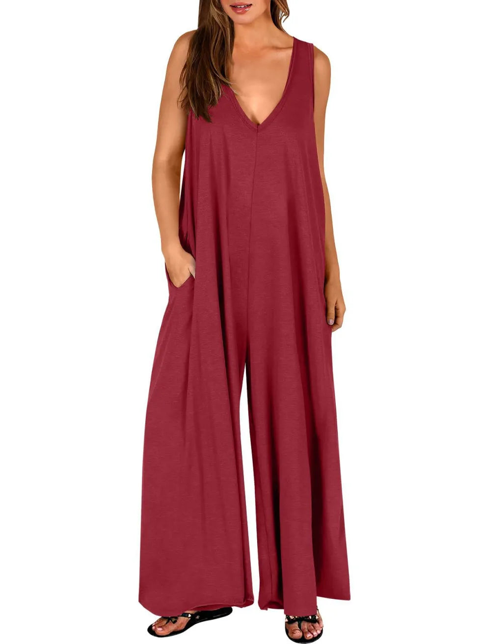 Nella | Comfy V-Neck Jumpsuit