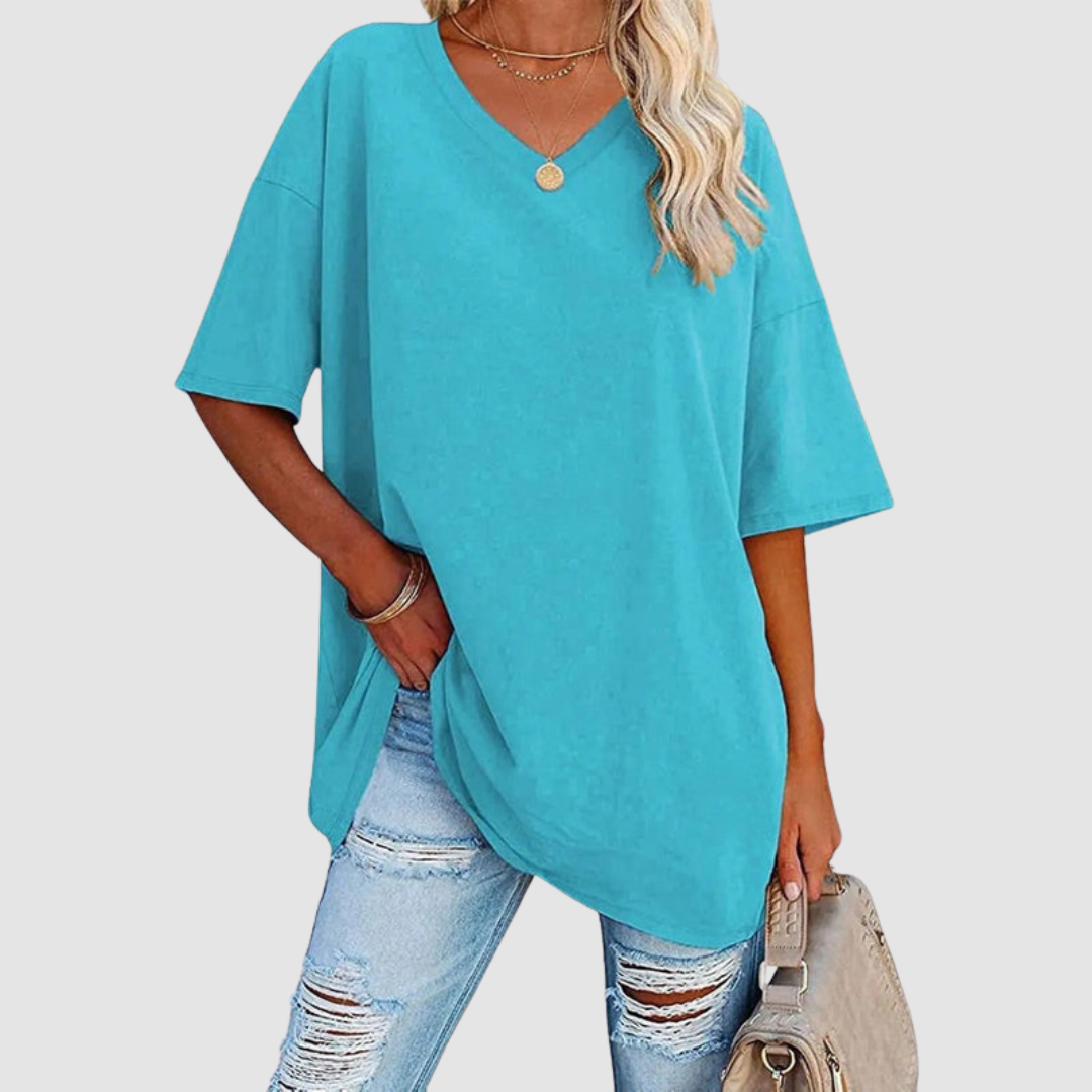 Gabrielle | Elegant V-neck Knit Top