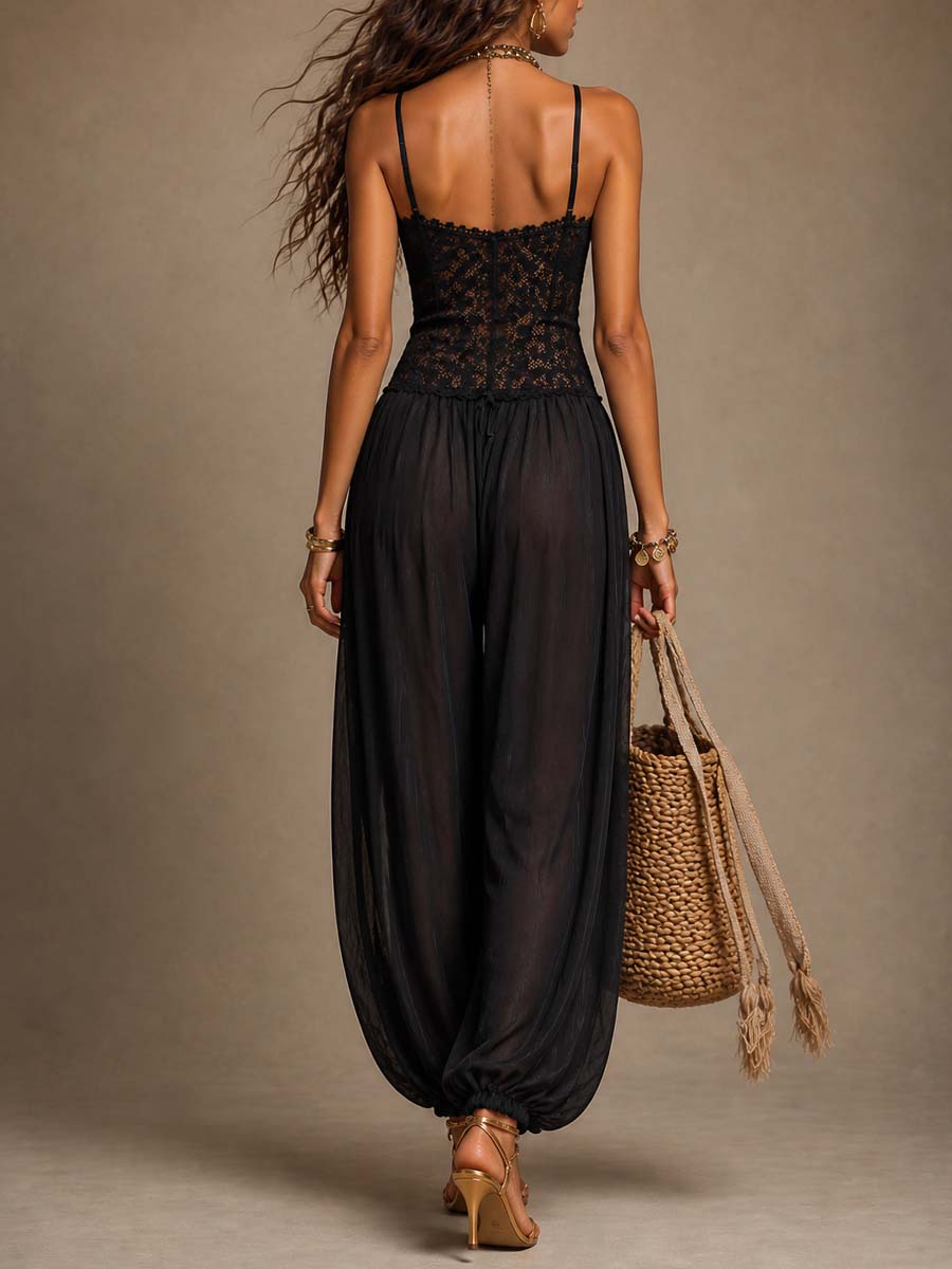Nanette | Elegant Jumpsuit with Three Quarter Sleeves and Tailored Fit