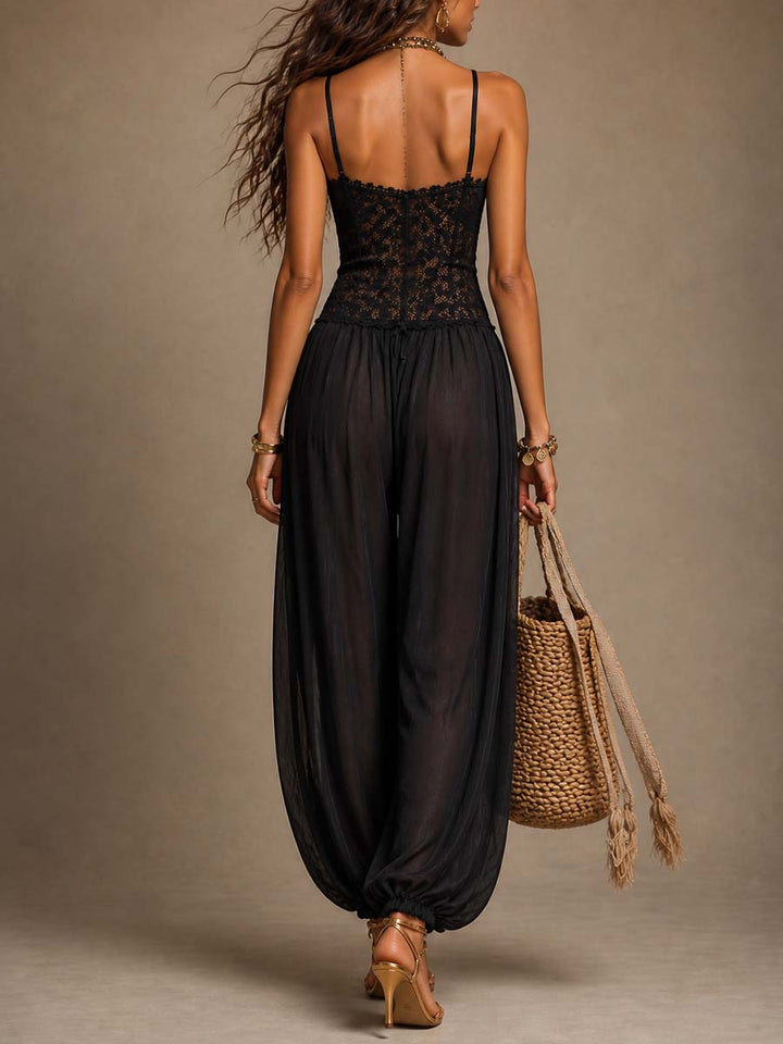 Nanette | Elegant Jumpsuit with Three Quarter Sleeves and Tailored Fit