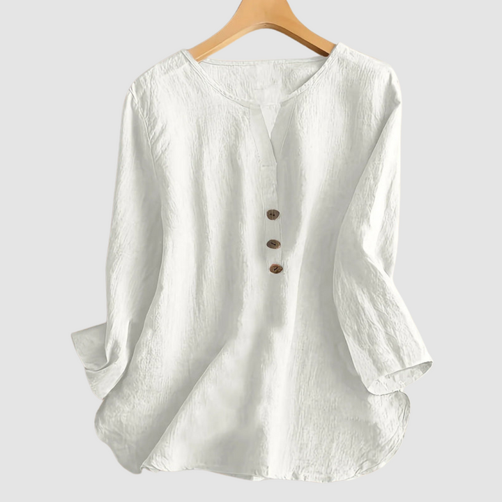 Melisa | Casual Cotton Linen Blouse