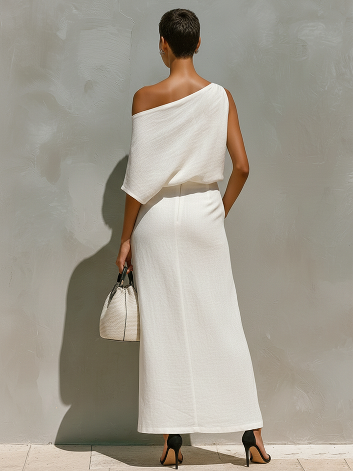 Alarice Minimalist Set | Chic, Versatile, Effortless Midi Dress
