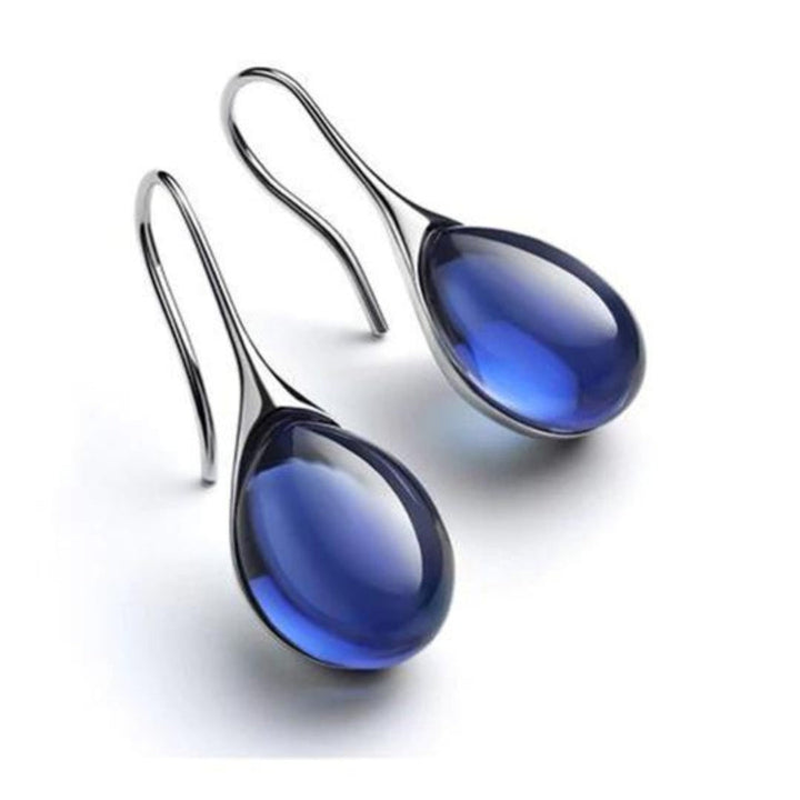 Glass Teardrop Earrings | Elegant Design, Statement Jewelry