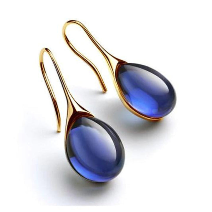 Glass Teardrop Earrings | Elegant Design, Statement Jewelry