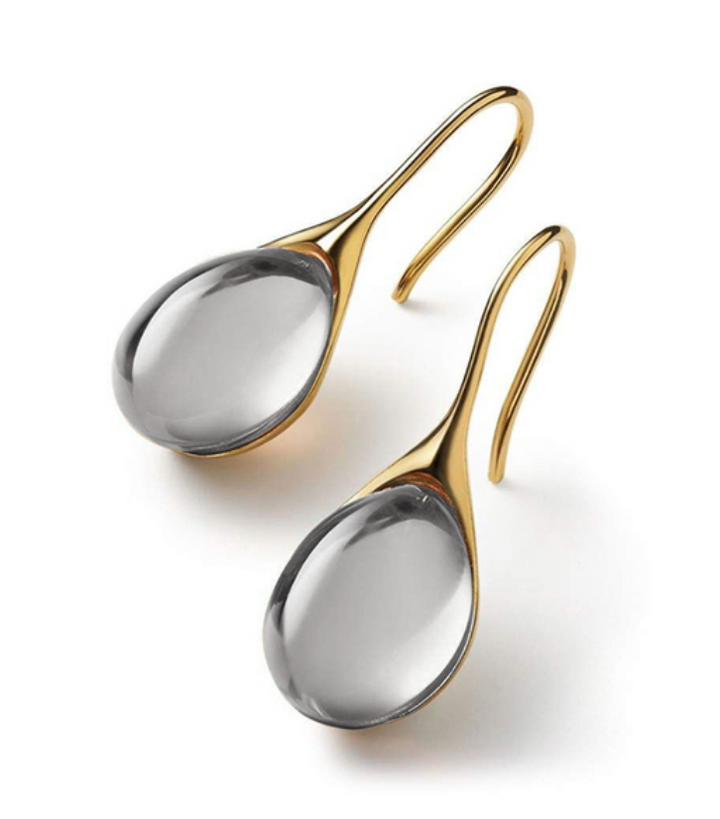 Glass Teardrop Earrings | Elegant Design, Statement Jewelry