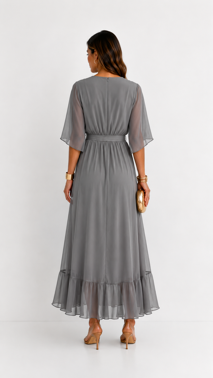 Camie | Elegant Floral Print Maxi Dress