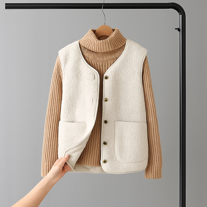 Gae - Soft Sleeveless Cardigan