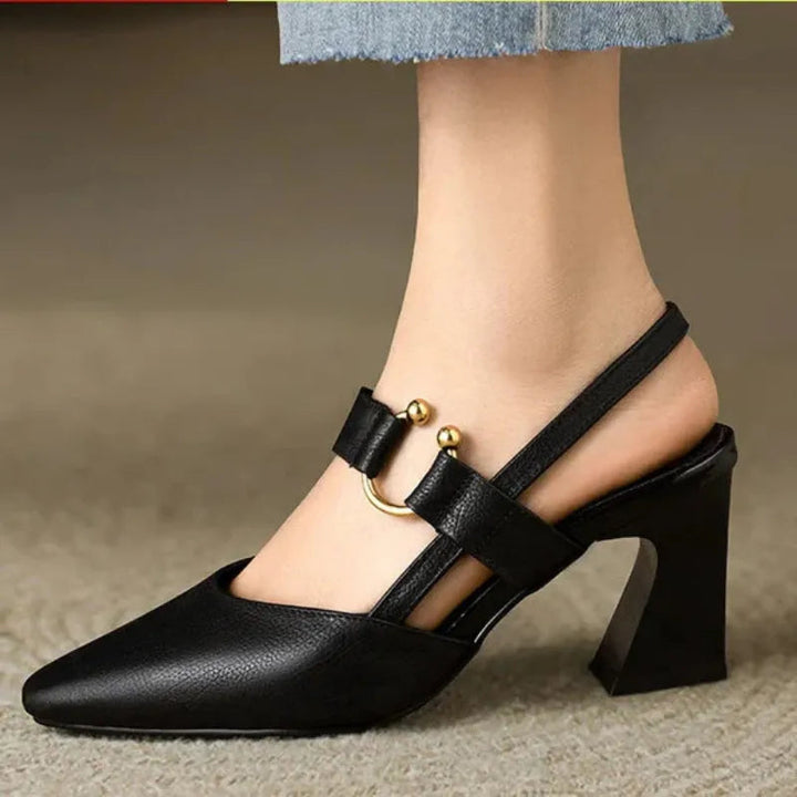 Divina Elegant Heel | Chic Leather High Heel