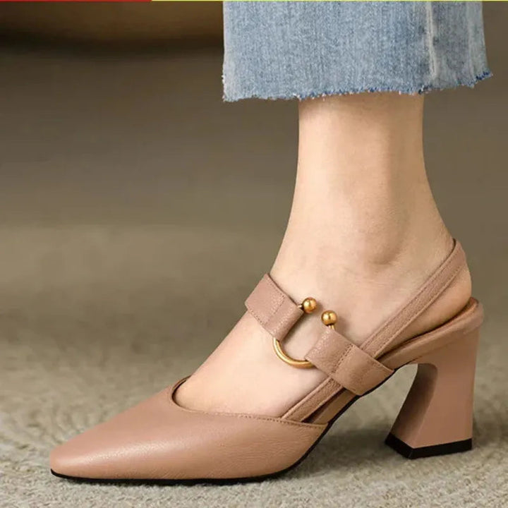 Divina Elegant Heel | Chic Leather High Heel