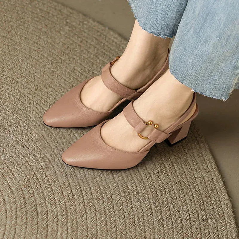 Divina Elegant Heel | Chic Leather High Heel