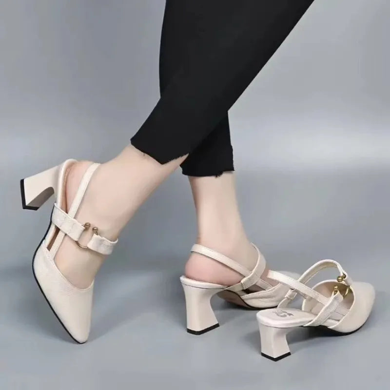 Divina Elegant Heel | Chic Leather High Heel