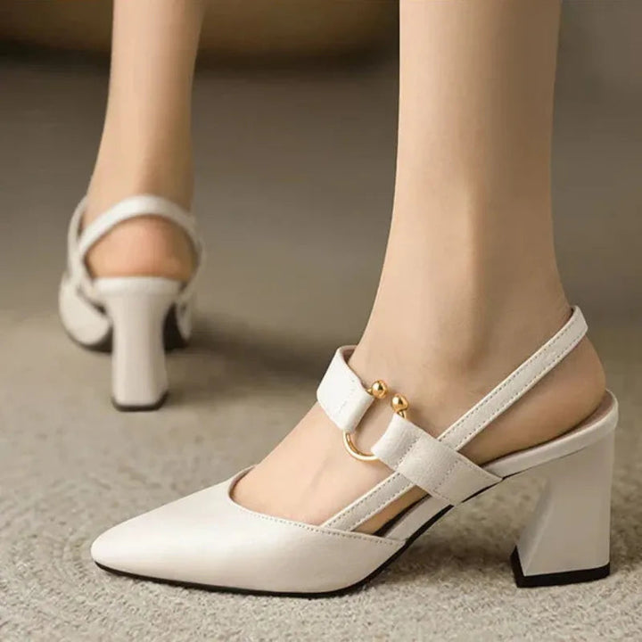Divina Elegant Heel | Chic Leather High Heel