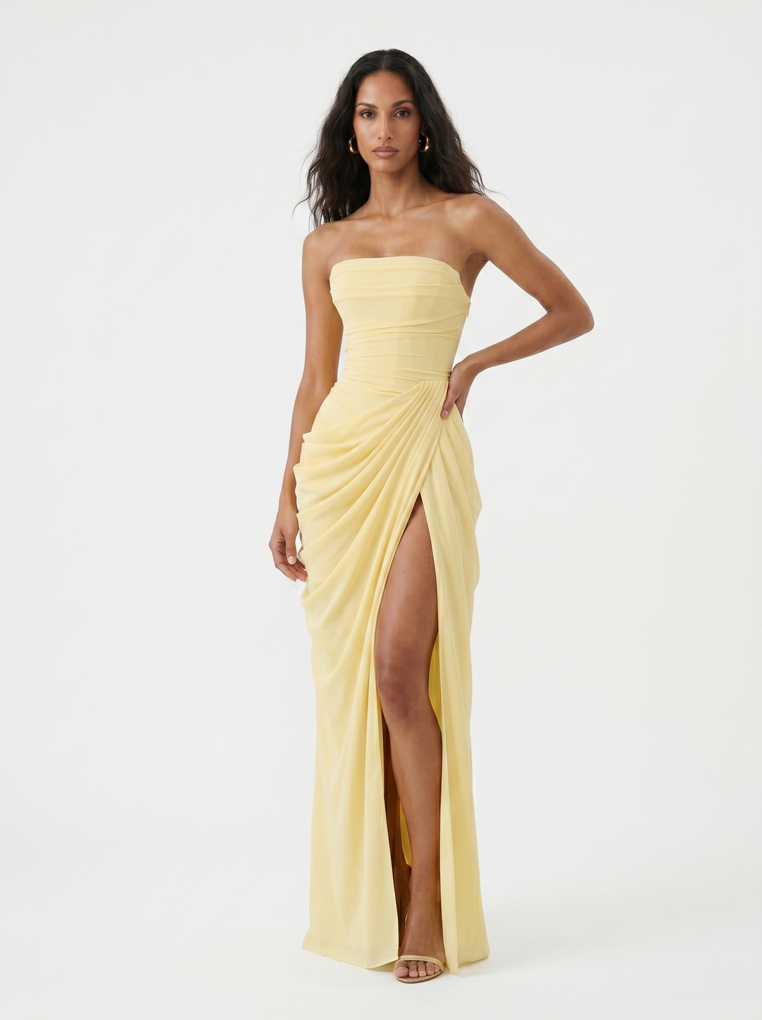 Shantelle | Elegant Three Quarter Sleeve Midi Dress