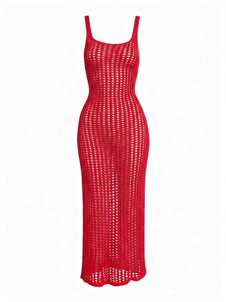 Amy's Wardrobe | Knit Dress with Slit Back