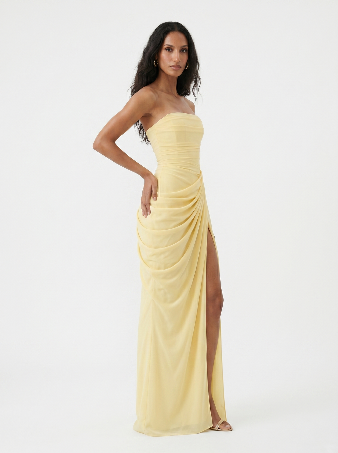 Shantelle | Elegant Three Quarter Sleeve Midi Dress