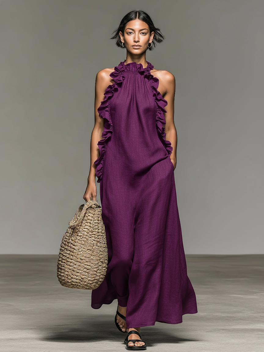 Gladys | Elegant Maxi Dress with Pockets