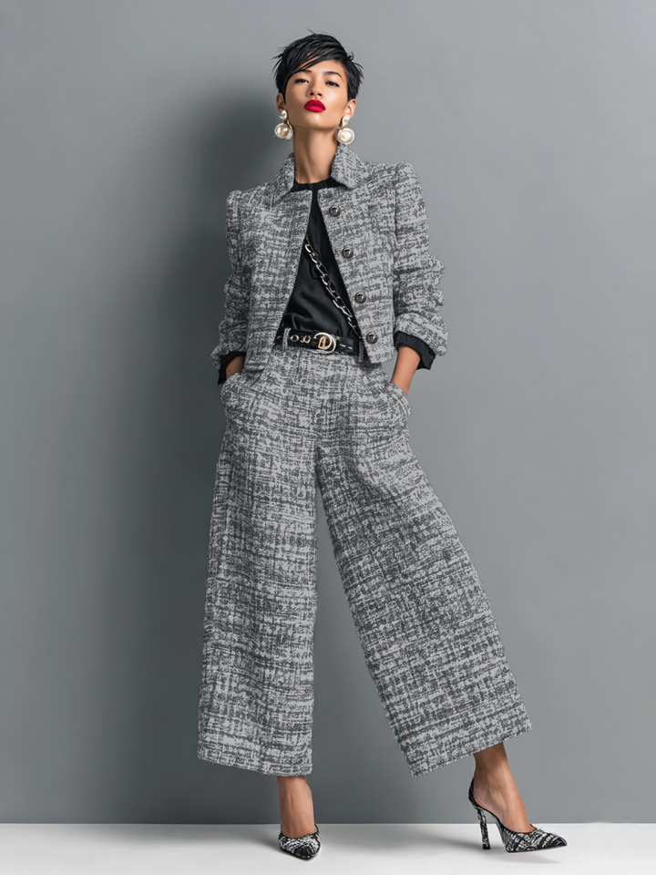 Akira - Stylish Two-Piece Set | Chic Knit Ensemble
