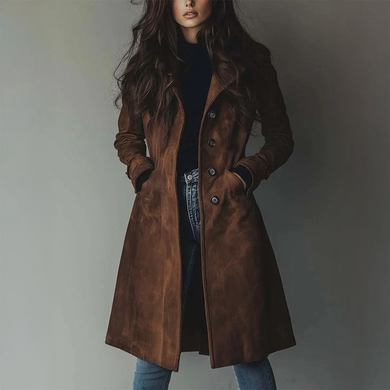 Alice | Elegant Long Three Quarter Coat