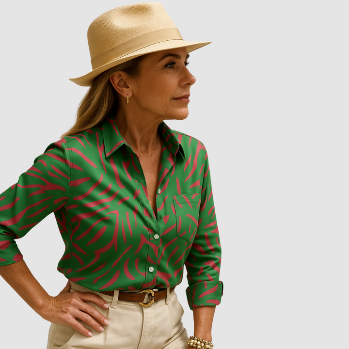 Mandy | Elegant breathable Three Quarter Blouse