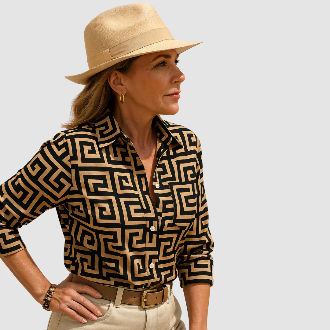 Mandy | Elegant breathable Three Quarter Blouse