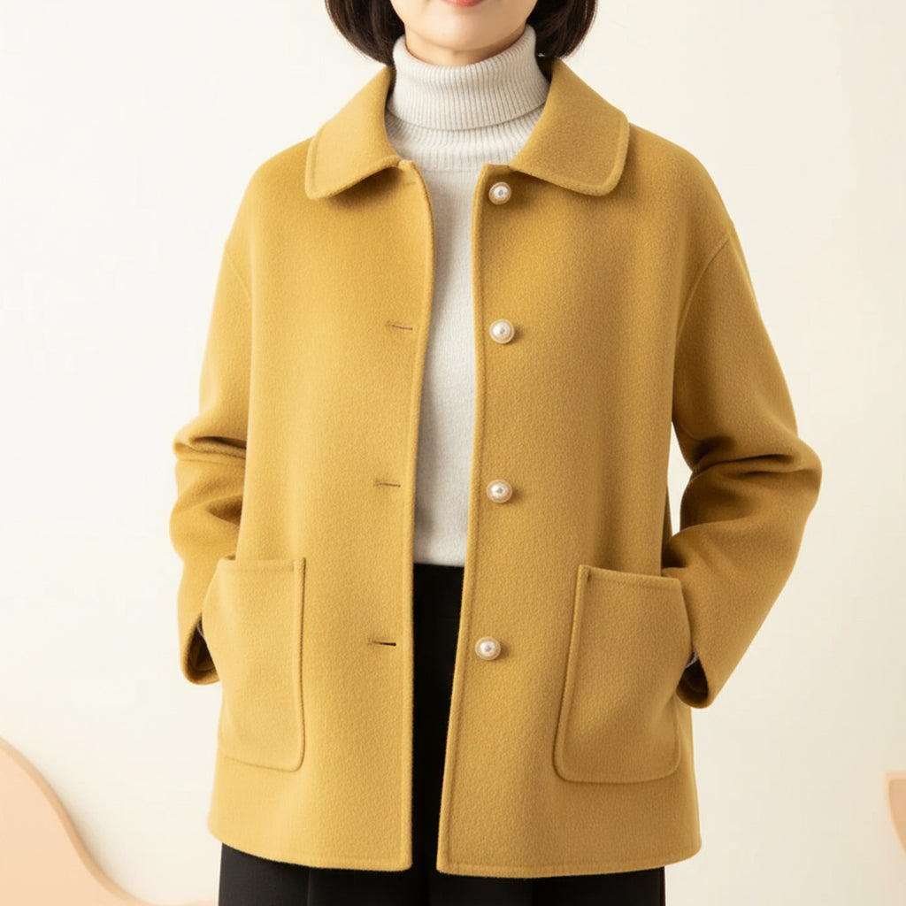 Meri Elegant Pearl Jacket - Chic Layering Piece, Sophisticated Style, Versatile Outerwear