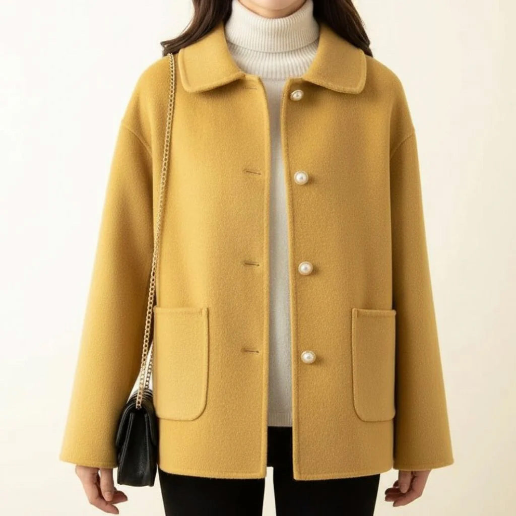 Meri Elegant Pearl Jacket - Chic Layering Piece, Sophisticated Style, Versatile Outerwear