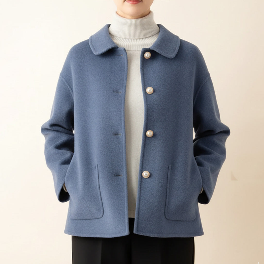Meri Elegant Pearl Jacket - Chic Layering Piece, Sophisticated Style, Versatile Outerwear