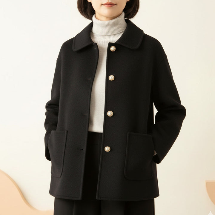 Meri Elegant Pearl Jacket - Chic Layering Piece, Sophisticated Style, Versatile Outerwear
