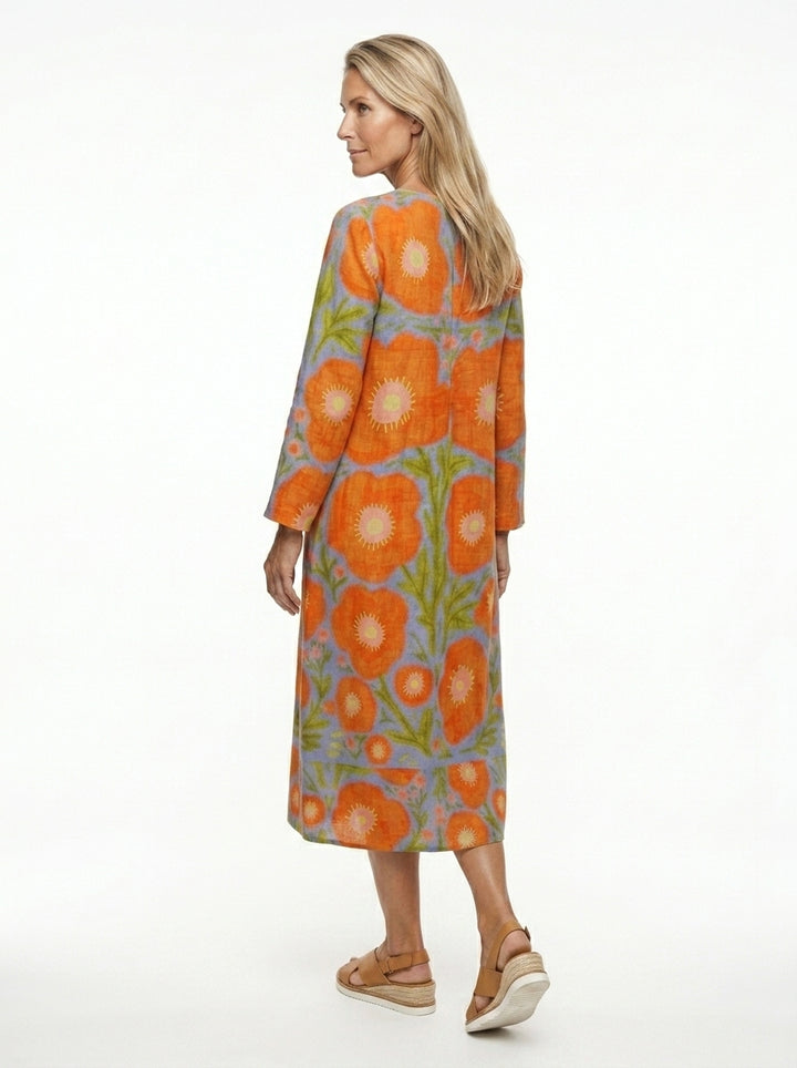 Amy's Wardrobe | Elegant Floral Midi Dress