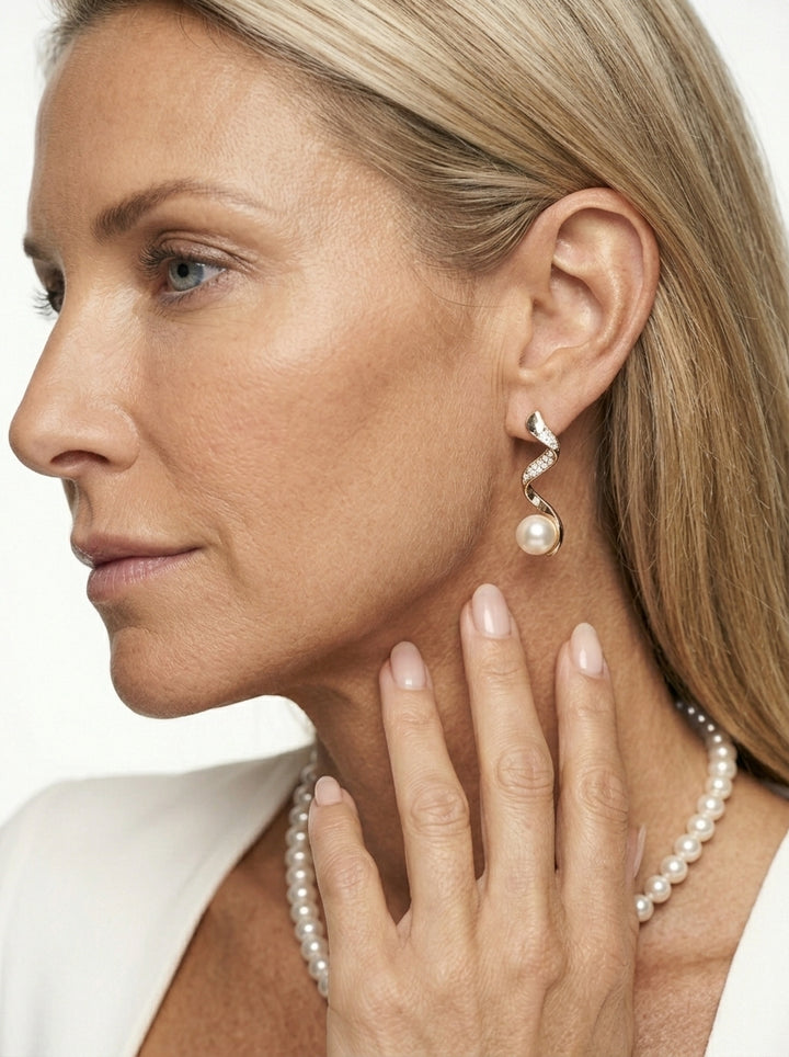 Amy's Wardrobe | Elegant Natural Pearl Necklace Set