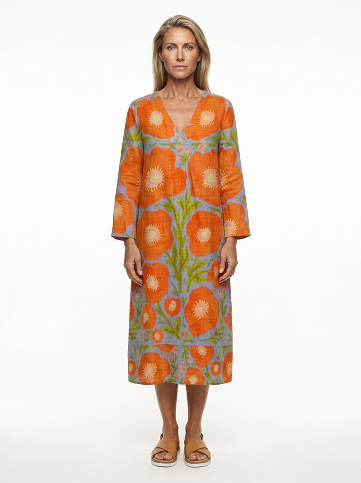 Amy's Wardrobe | Elegant Floral Midi Dress