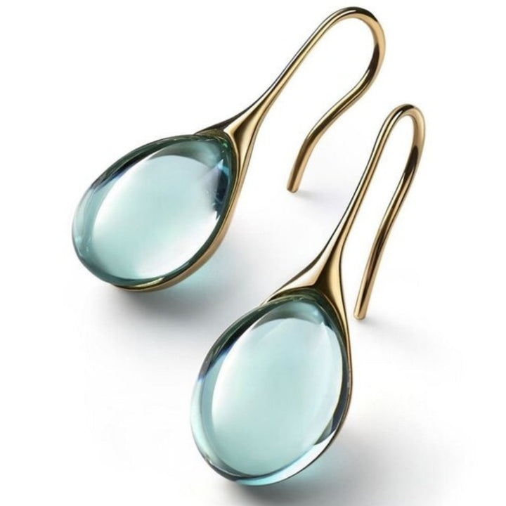 Glass Teardrop Earrings | Elegant Design, Statement Jewelry