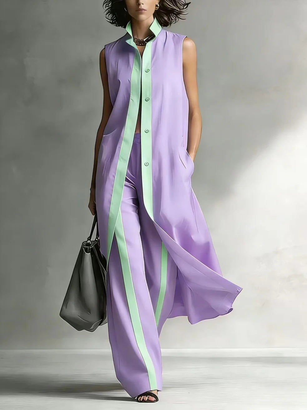 Lianna Elegant Set | Chic Knit Maxi Dress