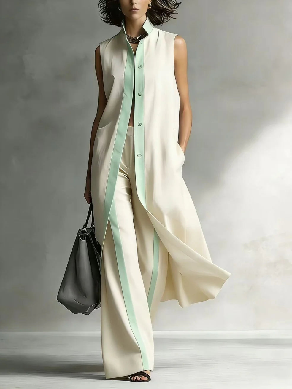 Lianna Elegant Set | Chic Knit Maxi Dress