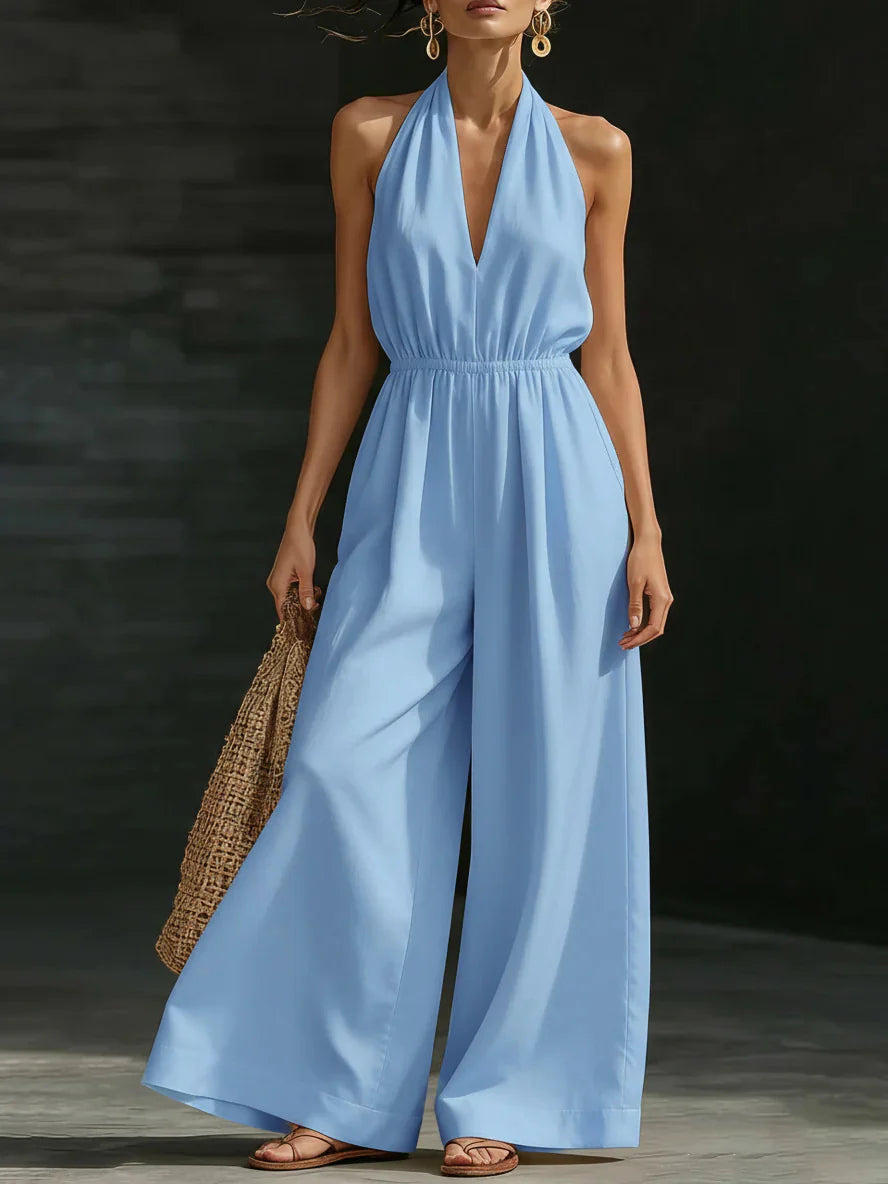 Mallie | Elegant Jumpsuit with Wide Legs and Sleeveless Design