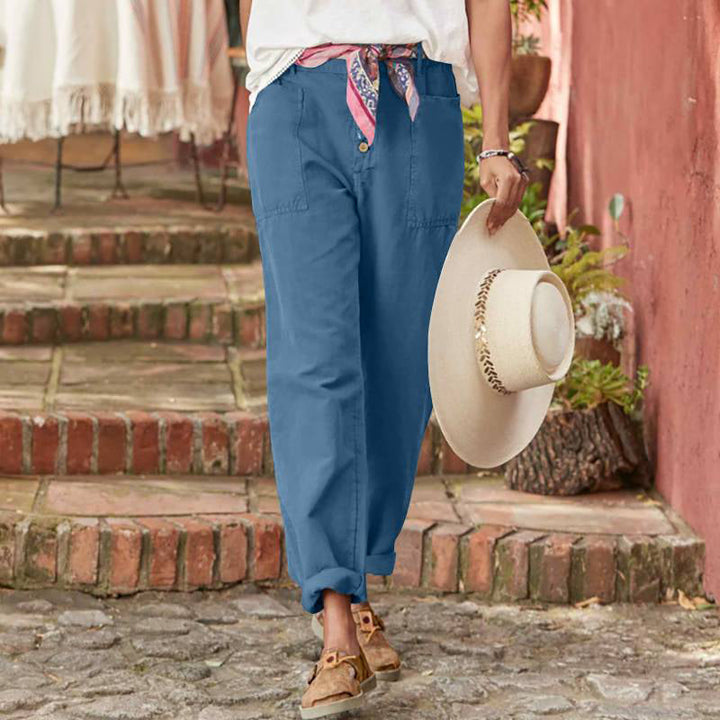 Jiselle - Comfortable Casual Three Quarter Pants