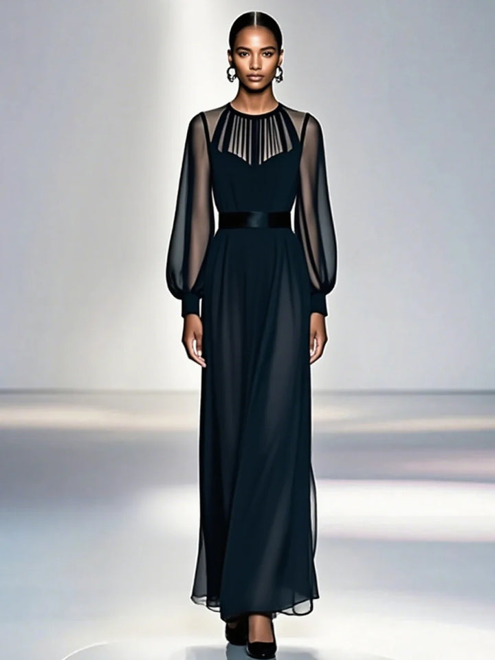 Jules | Elegant Three Quarter Sleeve Midi Dress