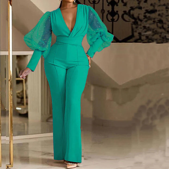 Mikaela | Elegant Jumpsuit with Three Quarter Sleeves and Tailored Fit