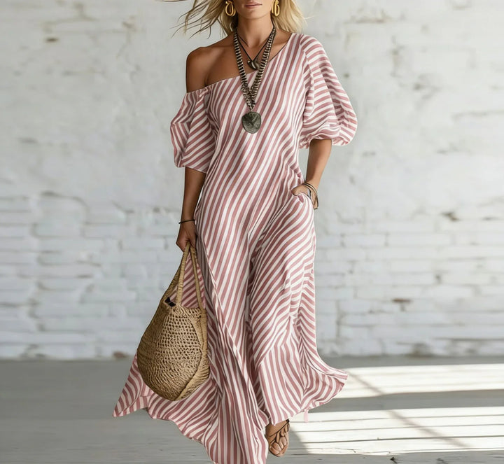 Alysha | Elegant Floral Print Maxi Dress