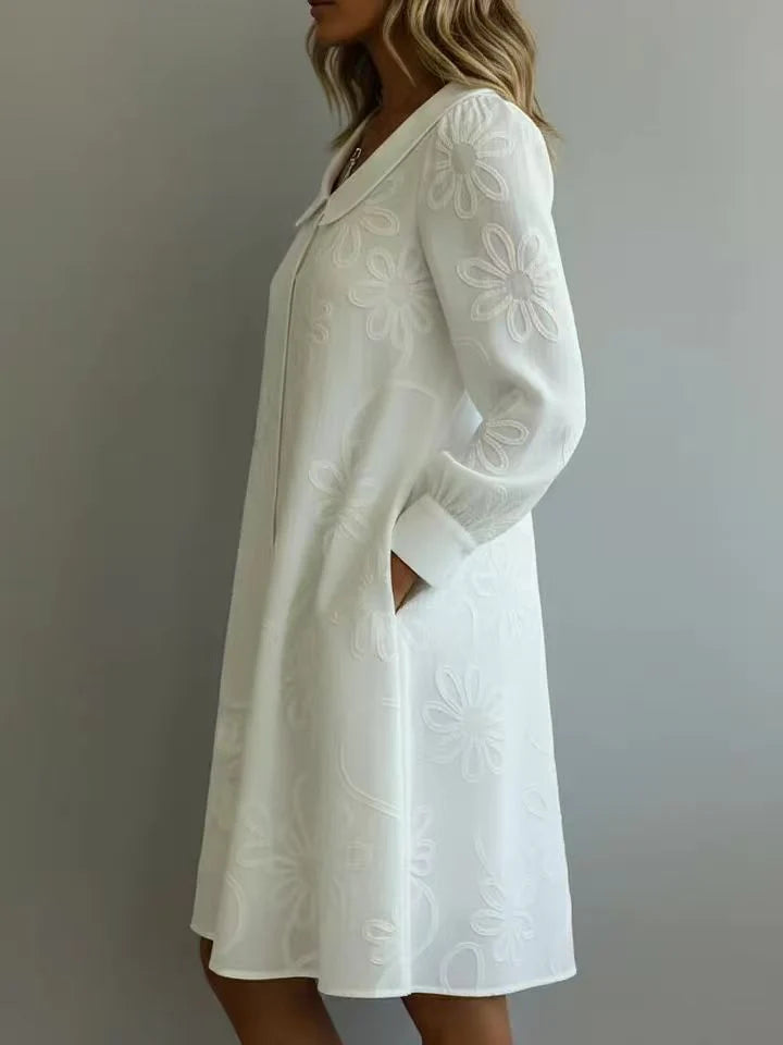 Sienna | Elegant Three Quarter Sleeve Midi Dress