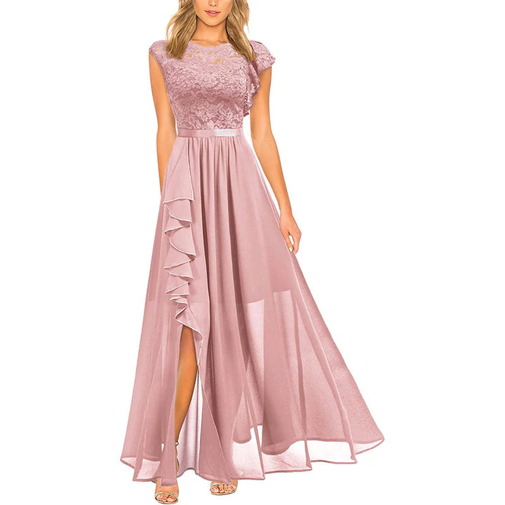 Ysabel | Elegant Chiffon Midi Dress