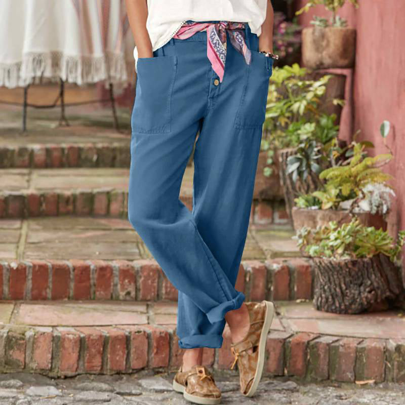Jiselle - Comfortable Casual Three Quarter Pants