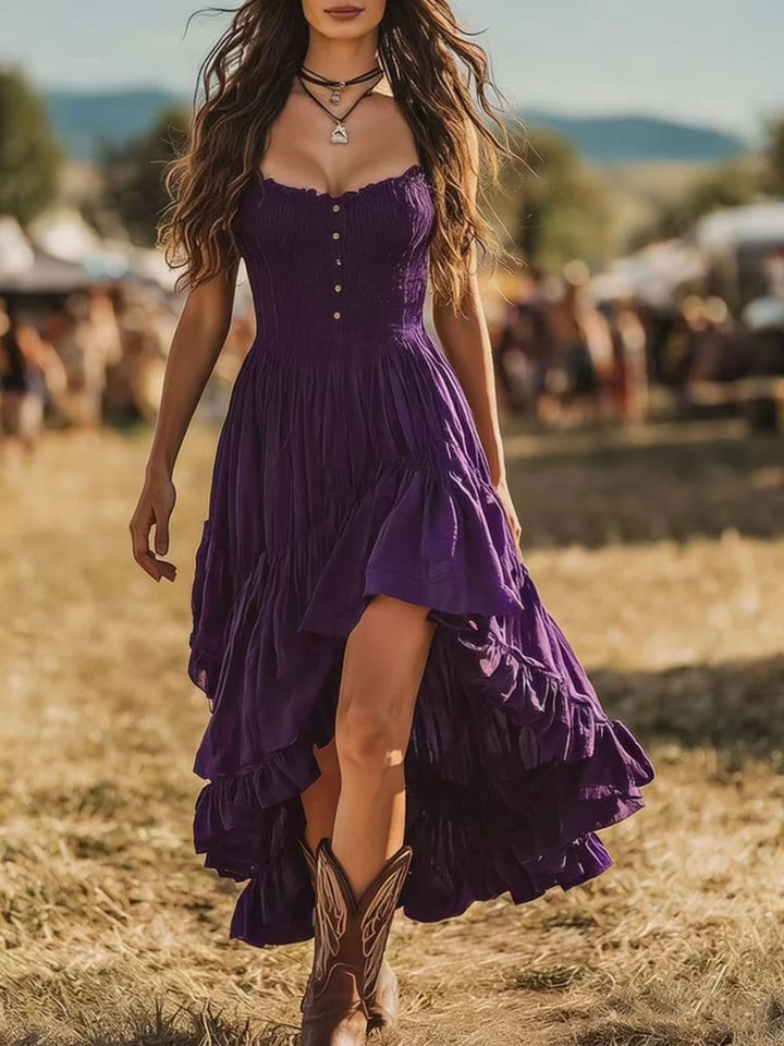 Lynette | Elegant Floral Print Maxi Dress