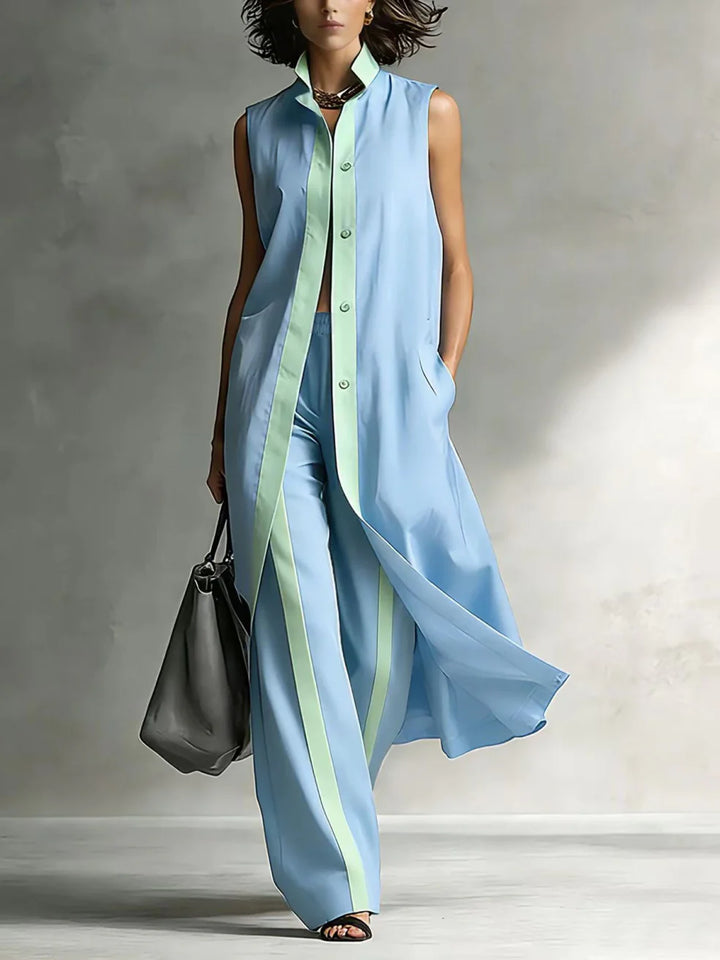 Lianna Elegant Set | Chic Knit Maxi Dress