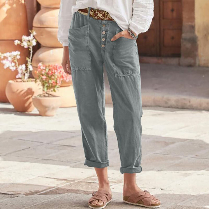 Jiselle - Comfortable Casual Three Quarter Pants