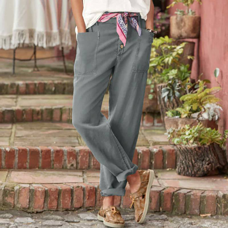 Jiselle - Comfortable Casual Three Quarter Pants