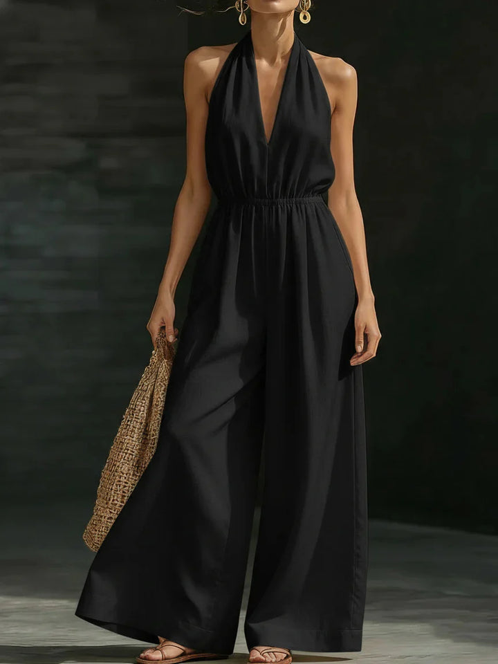 Mallie | Elegant Jumpsuit with Wide Legs and Sleeveless Design