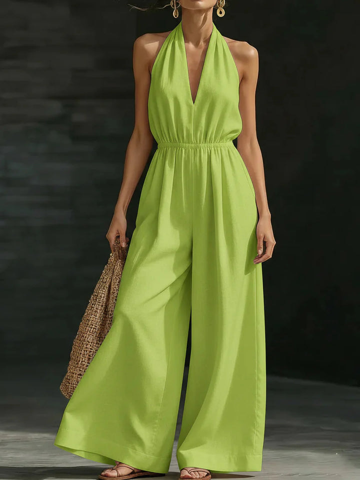 Mallie | Elegant Jumpsuit with Wide Legs and Sleeveless Design