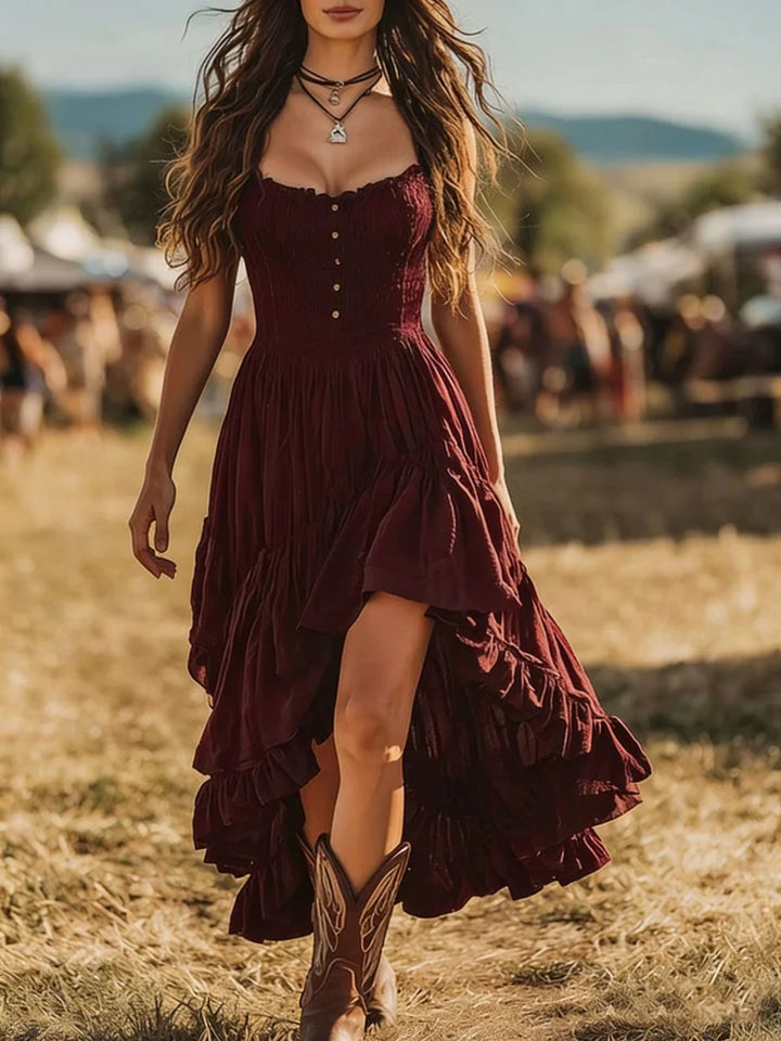 Lynette | Elegant Floral Print Maxi Dress